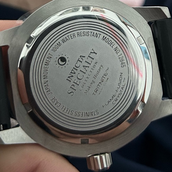 Invicta Specialty Collection Watch Men 12845 Silver Tone Leather New - Picture 4 of 4